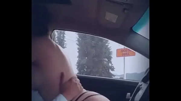 Nejlepší Fucking in the car by the road cool Tube