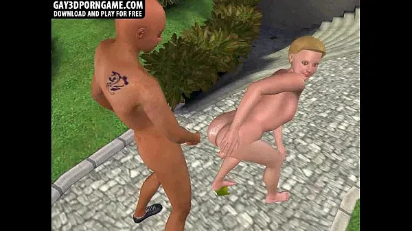 Bedste Horny 3D cartoon hunk getting fucked anally outdoors cool rør