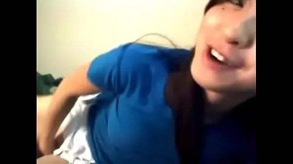 Horny asian teen fingering on webcam Tube keren terbaik