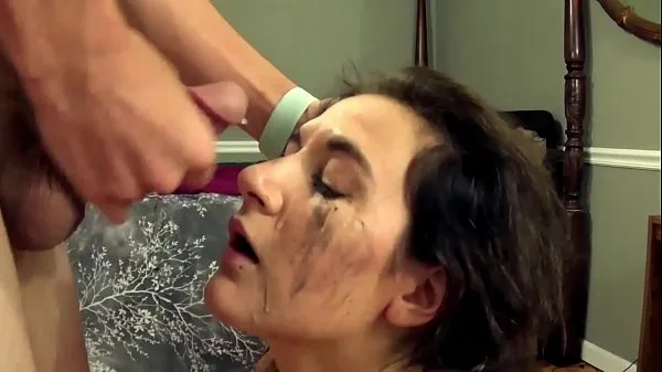 Beste Girl Facefucked and Facial With Running Makeup kule rør