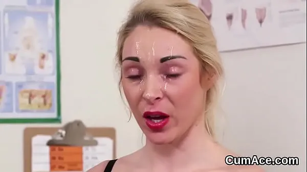 Nejlepší Unusual centerfold gets cum load on her face sucking all the love juice cool Tube