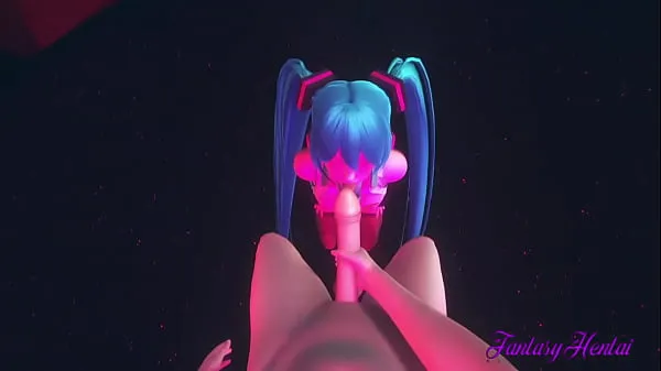 Il miglior Vocaloid Hentai - Punto di vista Miku succhia un cazzotubo interessante