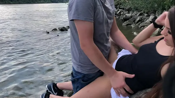 Best Ultimate Outdoor Action at the Danube with Cumshot cool Tube
