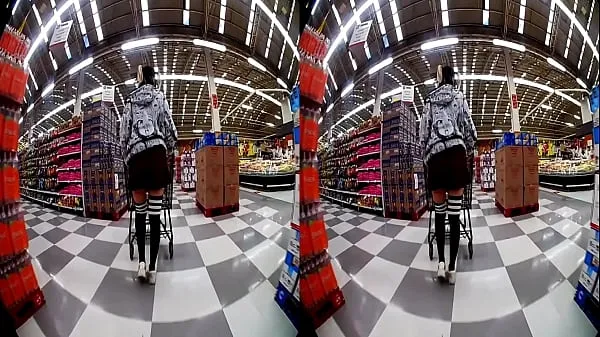 最好的Big ass without panties in the supermarket, virtual reality VR Daniela Hot / Hyperversos凉爽的管子