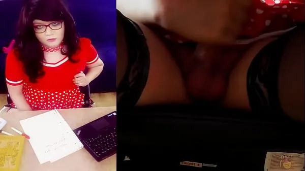 أفضل Under my desk slut, Trans JOI أنبوب رائع