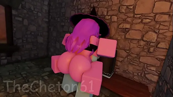 Beste Roblox Futa fucks a witch girl in the village kule rør